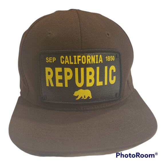 Grizzly Lids | Brown California Republic Flat Lid Adjustable Hat | Size OS - Picture 1 of 4